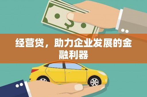 凉山经营贷，助力企业发展的金融利器
