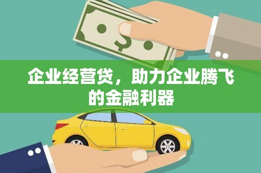 凉山企业经营贷，助力企业腾飞的金融利器