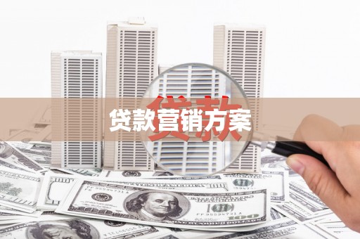 凉山贷款营销方案