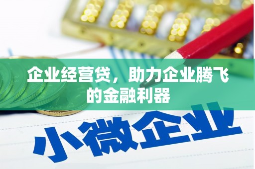 凉山企业经营贷，助力企业腾飞的金融利器