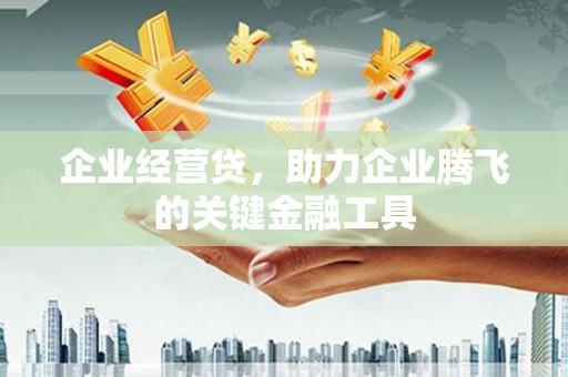 凉山企业经营贷，助力企业腾飞的关键金融工具
