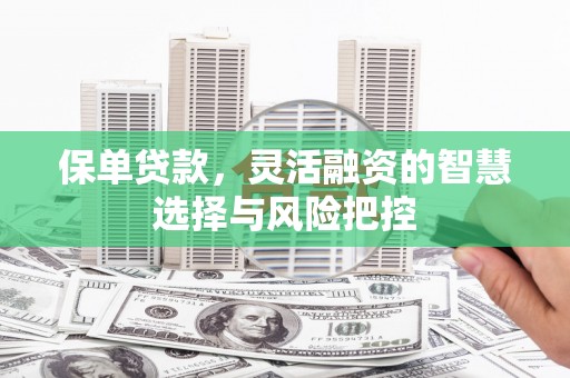 凉山保单贷款，灵活融资的智慧选择与风险把控