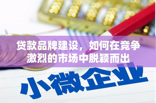 凉山贷款品牌建设，如何在竞争激烈的市场中脱颖而出