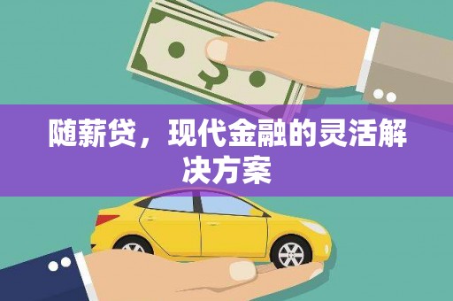 凉山随薪贷，现代金融的灵活解决方案