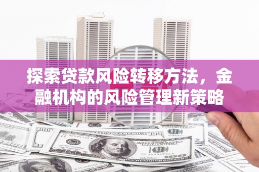 凉山探索贷款风险转移方法，金融机构的风险管理新策略