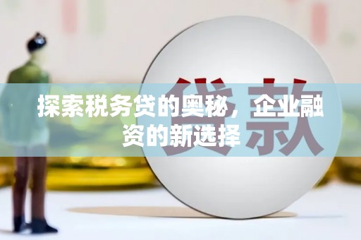 凉山探索税务贷的奥秘，企业融资的新选择