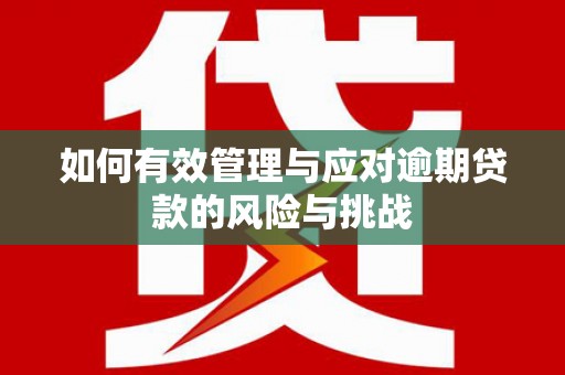 凉山如何有效管理与应对逾期贷款的风险与挑战