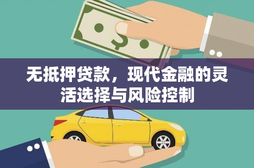 凉山无抵押贷款，现代金融的灵活选择与风险控制