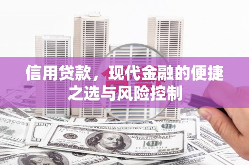 凉山信用贷款，现代金融的便捷之选与风险控制