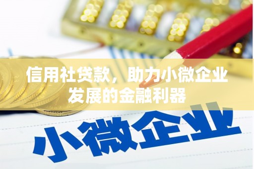 凉山信用社贷款，助力小微企业发展的金融利器