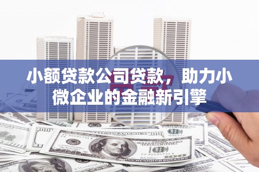 凉山小额贷款公司贷款，助力小微企业的金融新引擎