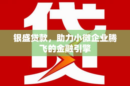 凉山银盛贷款，助力小微企业腾飞的金融引擎