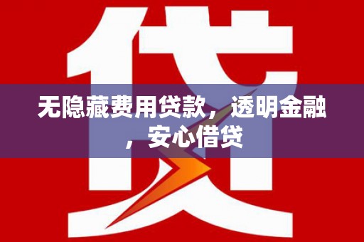 凉山无隐藏费用贷款，透明金融，安心借贷