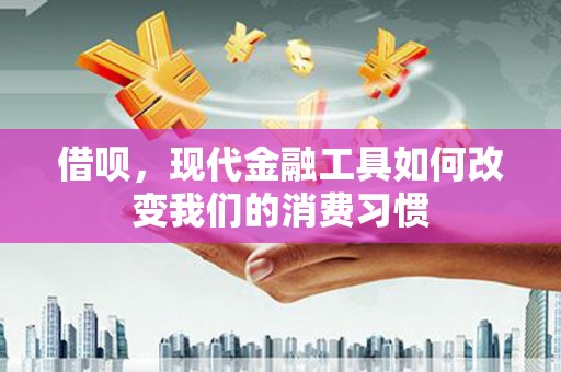 凉山借呗，现代金融工具如何改变我们的消费习惯