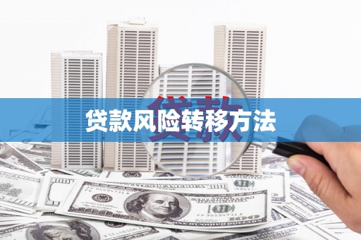 凉山贷款风险转移方法