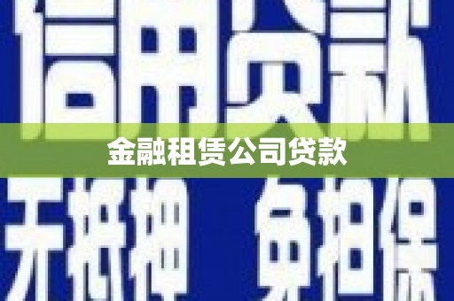 凉山金融租赁公司贷款