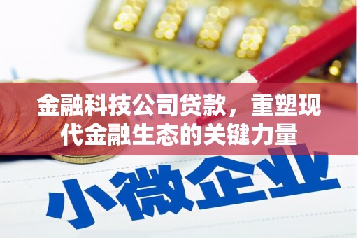 凉山金融科技公司贷款，重塑现代金融生态的关键力量