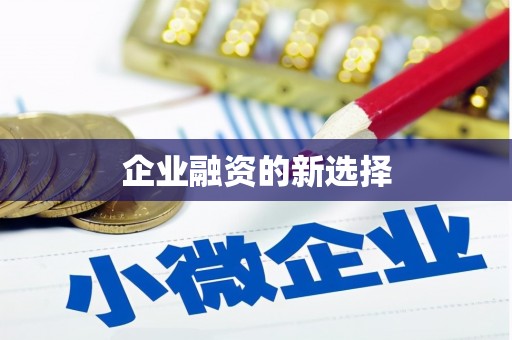 凉山企业融资的新选择
