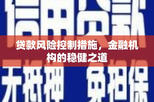 凉山贷款风险控制措施，金融机构的稳健之道