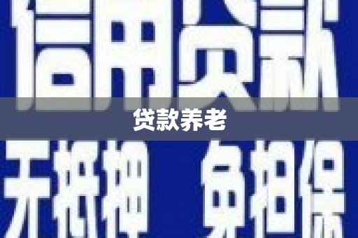 凉山贷款养老