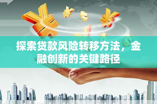 凉山探索贷款风险转移方法，金融创新的关键路径