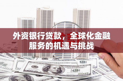 凉山外资银行贷款，全球化金融服务的机遇与挑战