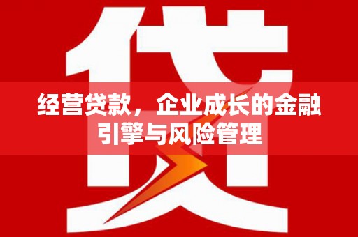 凉山经营贷款，企业成长的金融引擎与风险管理